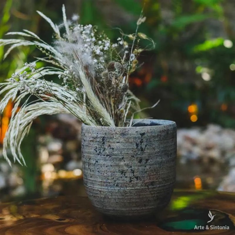 Vaso Cachepô Cimento Antik