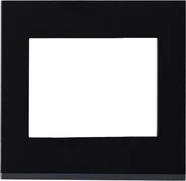 Placa Suporte 4x4 6 Postos Vidro Dark Grafite Orion Class