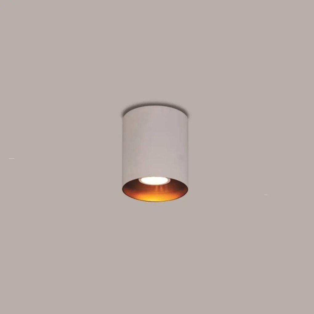 Plafon Ducto Ø10X20Cm 1Xpar20 E27 | Usina 16255/20 (MR-T - Marrom Texturizado)