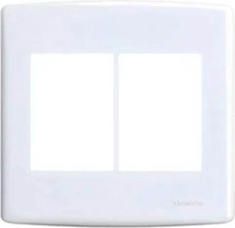 Placa Com Suporte 4X4 Para 6 Modulos Branco Siena