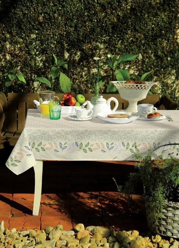 Toalha de Mesa Pop Quadrada Sálvia 140x140 cm