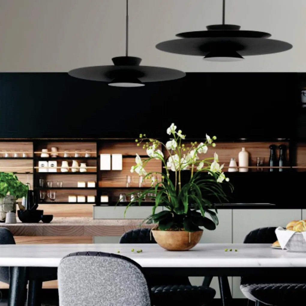 Pendente Tule Ø50X25Cm 1Xmr16 - Usina 25120/50 (OL-F - Verde Oliva Fosco, OL-F - Verde Oliva Fosco)