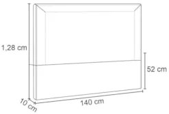 Cabeceira Cama Box Casal 140cm Mali Z37 Linho Bege - Mpozenato
