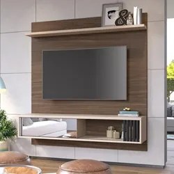 Painel Bancada Suspensa Para TV até 55 Pol. Porto Seguro C05 Nogueira