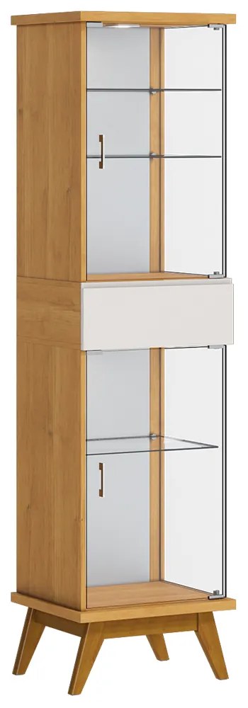Cristaleira Decorativa Aurora Nature/Off White G29 - Gran Belo
