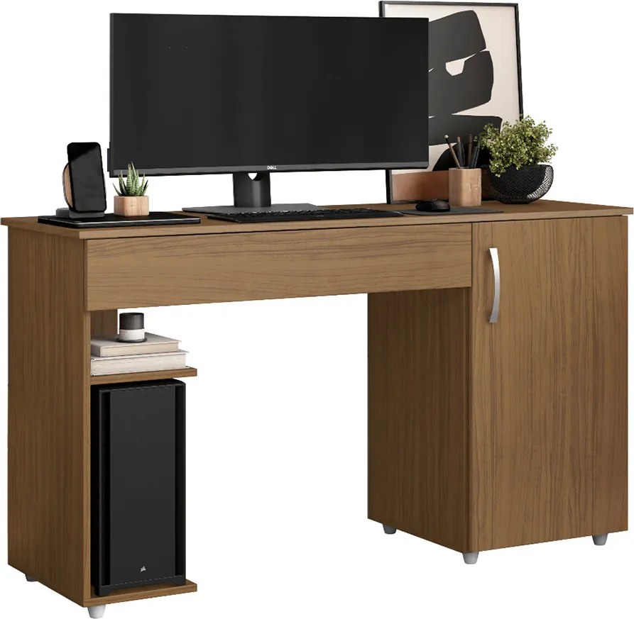 Escrivaninha Mesa Computador com Suporte Cpu 136cm Daurea A09 - D'Rossi - Atacama