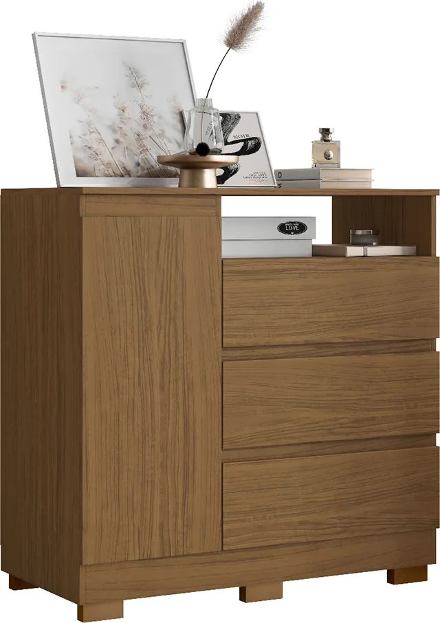 Cômoda Quarto com 1 Porta Sapateira 97cm Tayna Atacama A09 - D'Rossi