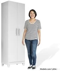 Kit 2 Armários Organizadores Multiuso Íris 2 Portas Branco - Moval