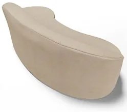 Sofá Living  2 Lugares 180cm Braço Esquerdo Mozart D06 Linho Bege Escu