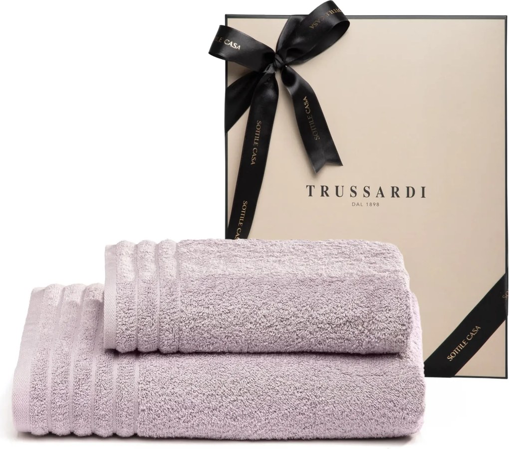 Jogo de Banhão 2 Peças Trussardi 100% Algodão Imperiale c/ Caixa de Presente Sottile Casa Fiore