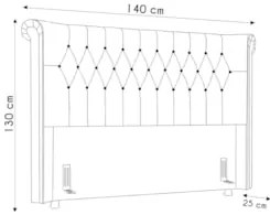 Cabeceira Cama Box Solteiro 98cm Dust Z37 Veludo Bege - Mpozenato