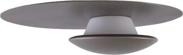 Plafon Led De Sobrepor 18w 127v 2700k Outlier - GRAFITE