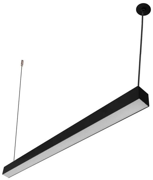 Pendente Led Aluminio 35,6W 4000K New Fit40 - PRETO