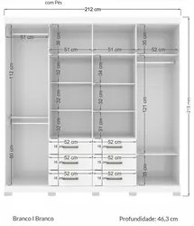 Guarda Roupa Casal 8 Portas 6 Gavetas Liverpool 8.6 New Branco - Santo