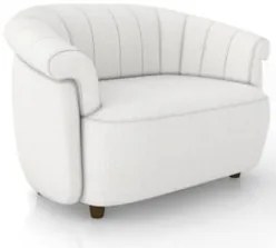 Sofá 2 Lugares 150cm Namoradeira Lykan Boucle Cru Z32 - Mpozenato