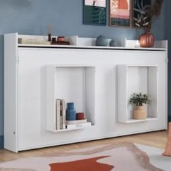 Cama Solteiro Infantil Articulação Horizontal Isis Branco A05 - Mpozen