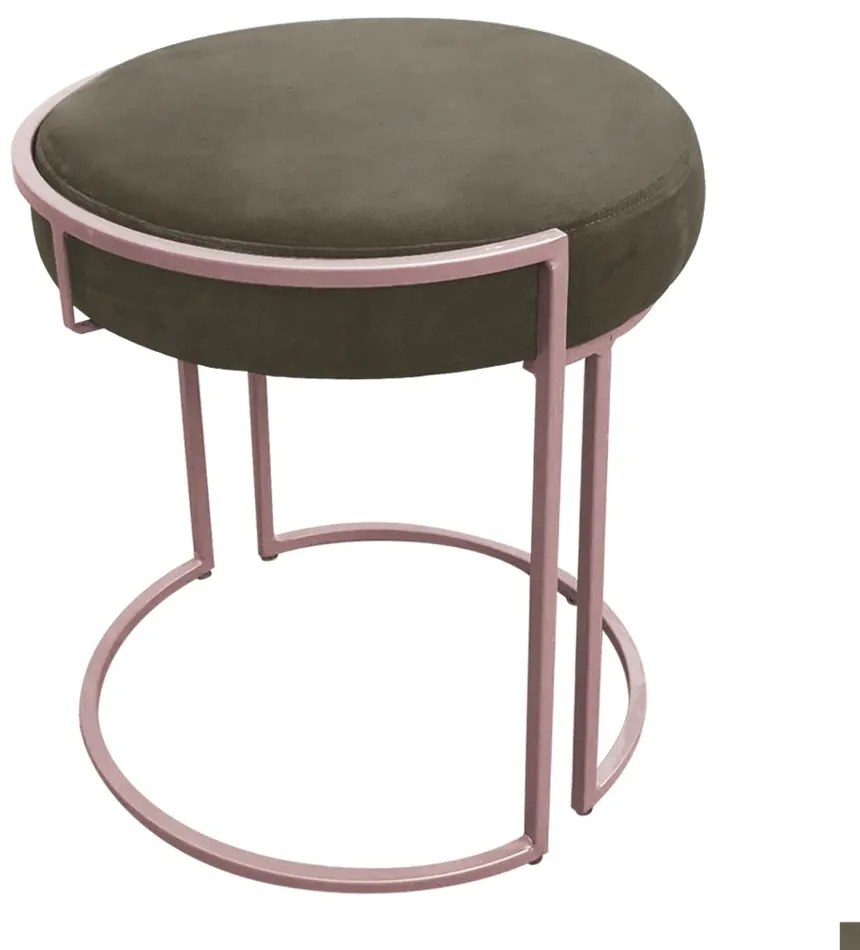 KIT 02 PUFF LOVE SUEDE BASE ROSE DROSSI - Marrom Rato