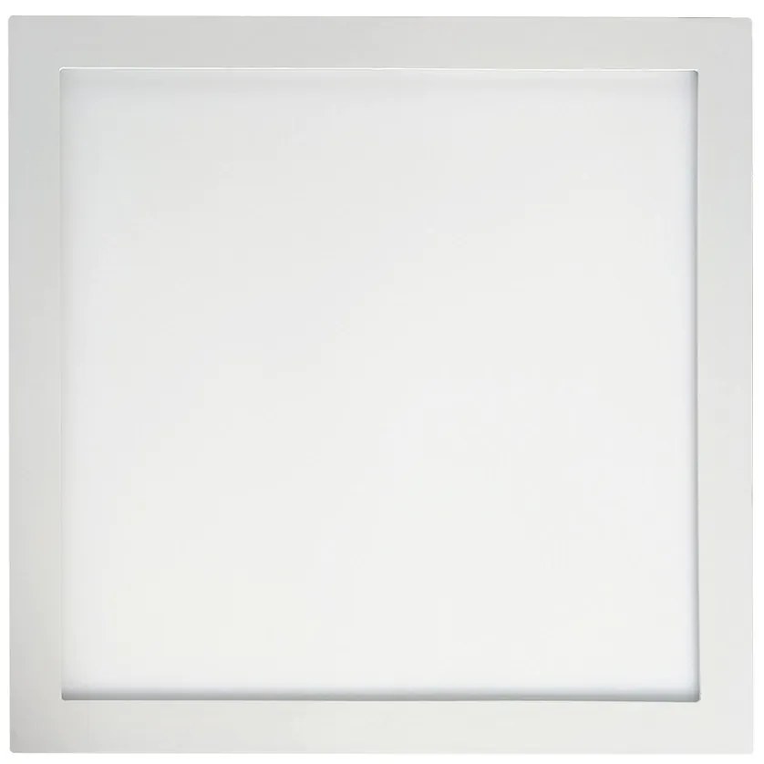 Luminária De Sobrepor Quadrado 30W 3000K Led Bivolt 40X40X4Cm Plafon |... (Branco)