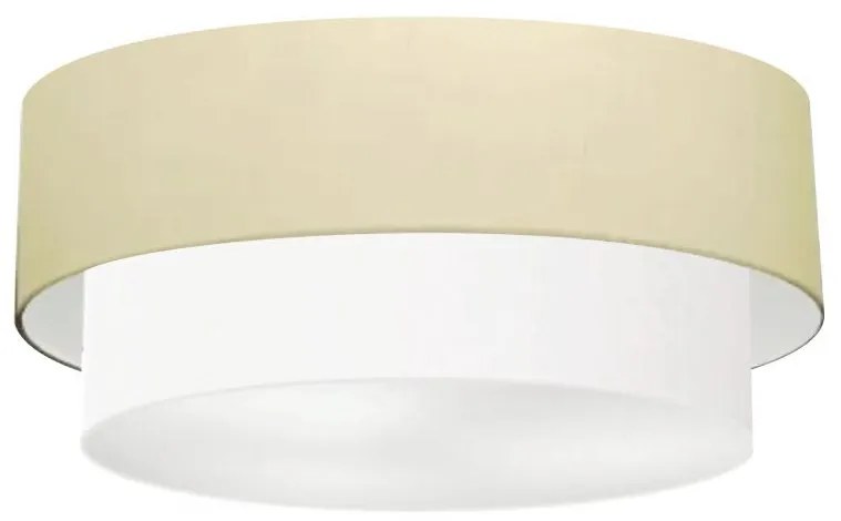 Plafon Para Quarto Cilíndrico SQ-3065 Cúpula Cor Algodão Crú Branco