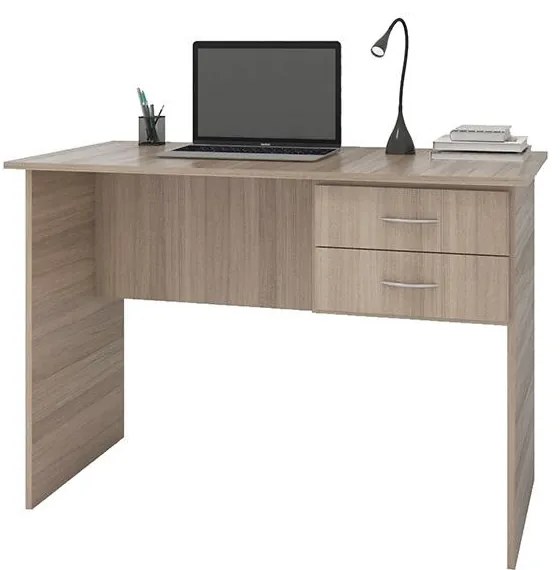 Mesa Escrivaninha Escritório Home 2 Gavetas Marrom Montana