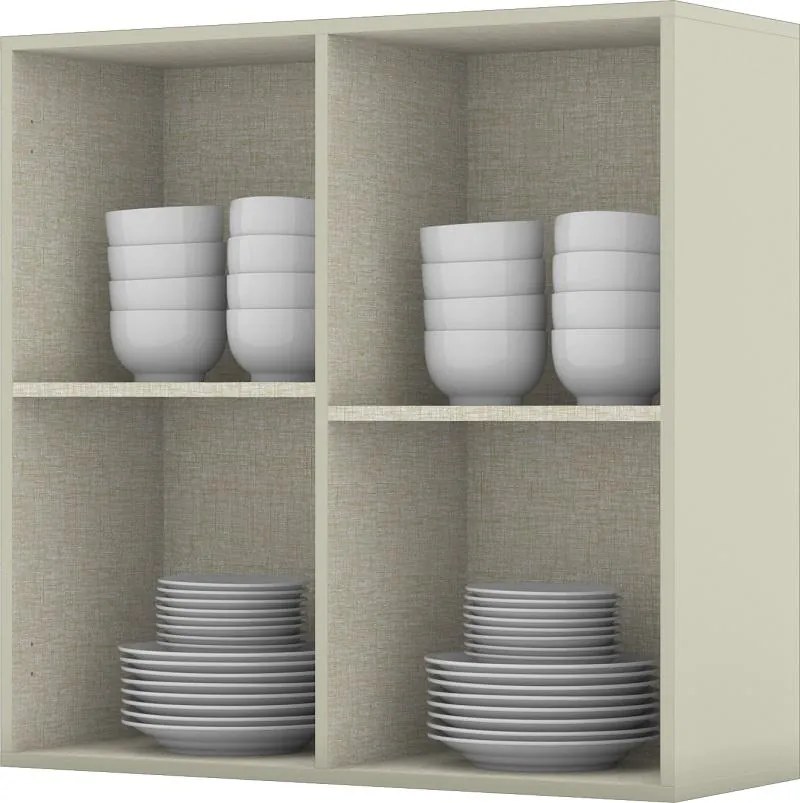 Armário Balcão Suspenso 100% MDF 2 Pts Essência 80 cm Cozinha