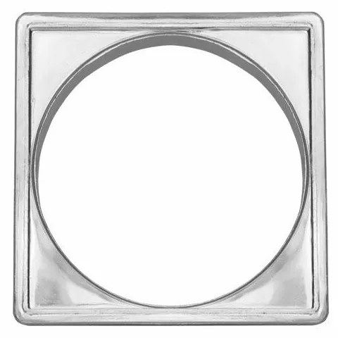 Porta Grelha 10x10 cm Krona (Cromado)