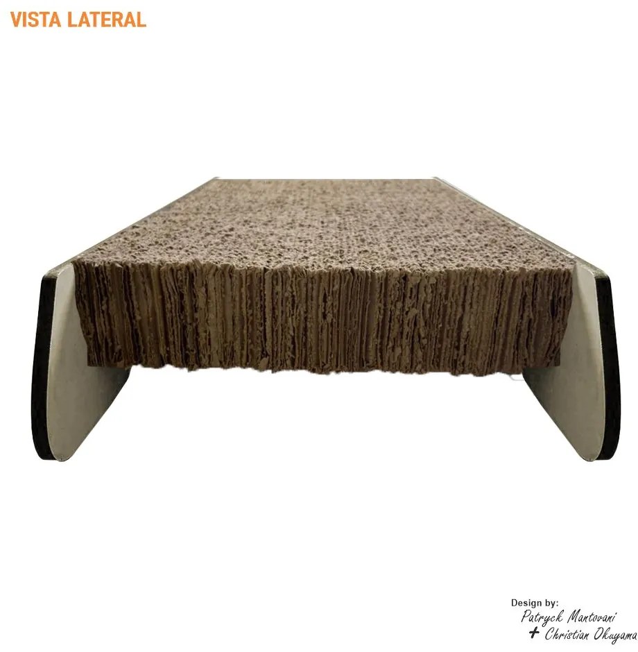 Arranhador de Gato Esteira de Chão B500 Bege - Sheep Estofados - Bege
