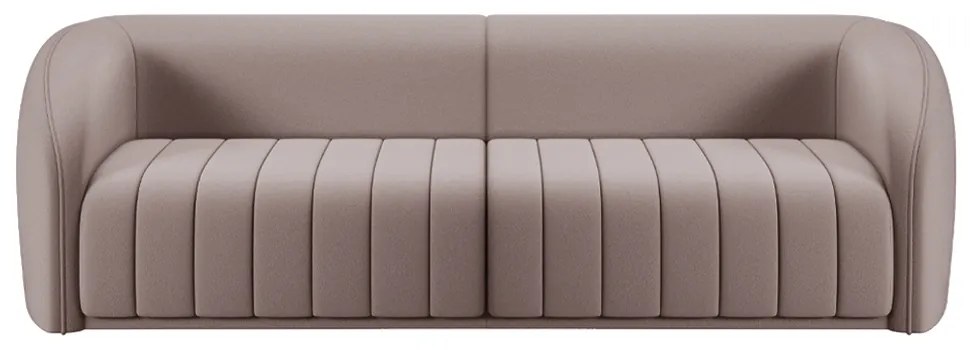 Sofá Decorativo Sala de Estar 332cm Adam 4 Lugares Veludo Rosê G45 - Gran Belo