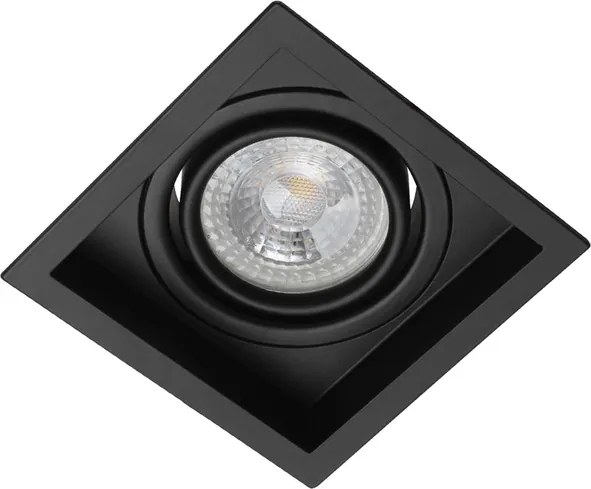 Plafon De Embutir Recuado 8X8cm Flap - PRETO