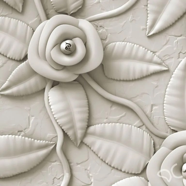 Papel de Parede Melissa Floral 3D 0.52m x 3.00m