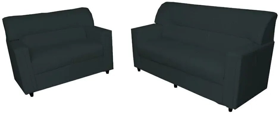 Conjunto Sofás Talismã 2 E 3 Lugares Orthovida (Branco, Liso)