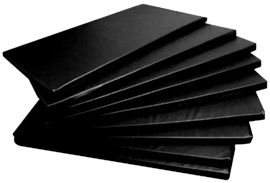 Colchonete Academia Fitness Abdominal 90 X 40 X 3 Cm D33 (Preto)