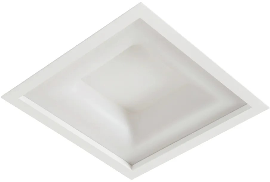 Embutido Belize 50X50Cm Led 32,8W Bivolt | Usina 19015/50 (MR-T - Marrom Texturizado, 3000k)