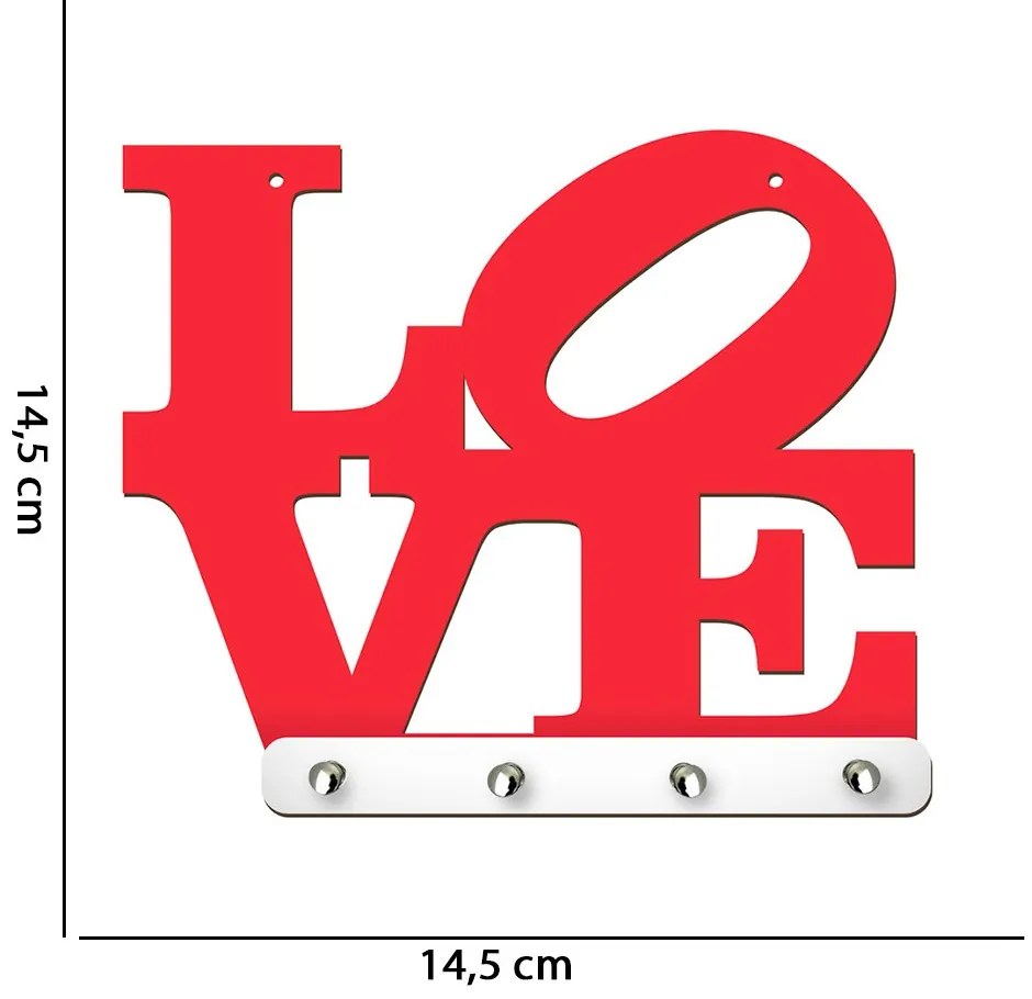 Porta Chaves Love C03 - D'Rossi