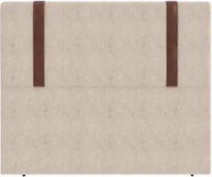 Cabeceira Cama Box Solteiro 90cm Estofada Glory Boucle Bege Z04 - Mpoz