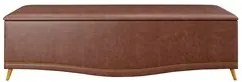 Calçadeira Baú Queen 160cm com Tachas Imperial J02 Facto Marrom - Mpoz