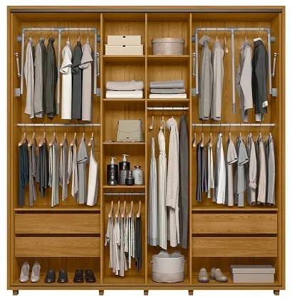 Guarda Roupa Monet Cumaru/opala – Madetec Móveis
