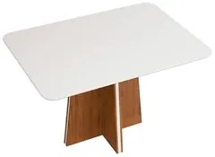 Mesa de Jantar Vanda 120cm Com 4 Cadeiras Lídia D04 Freijó/Veludo Luna
