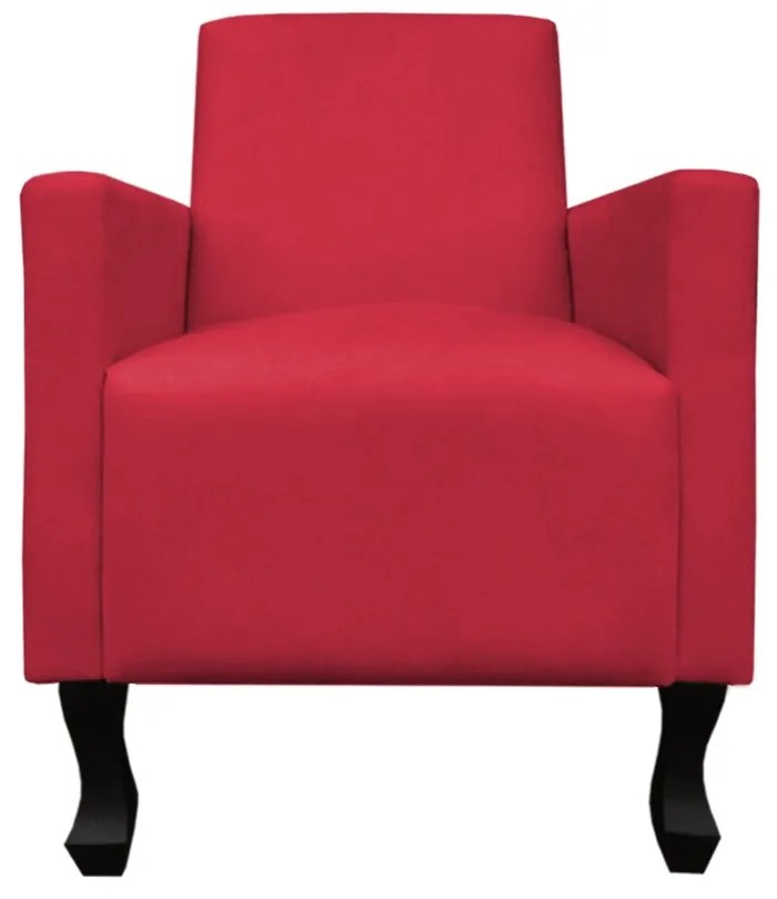 Poltrona Amamentação Sofia Suede Vermelho