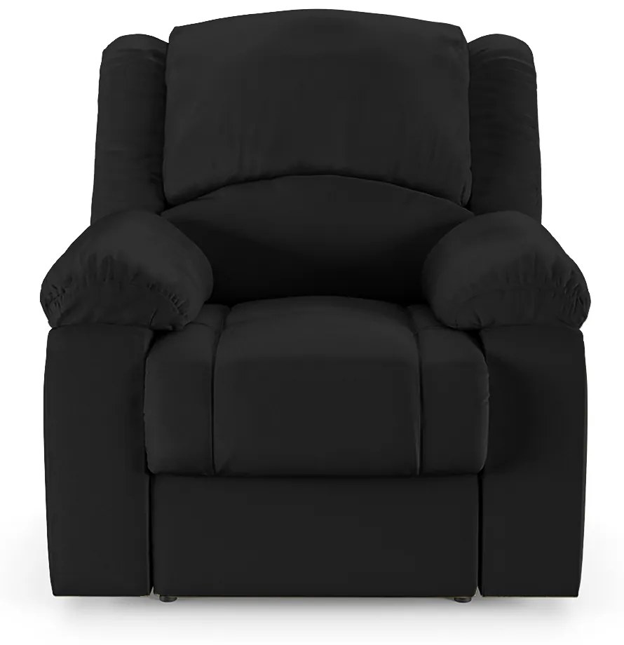 Poltrona do Papai Reclinável Sala de Cinema Madrid Elétrica Touch USB PU Preto  G23