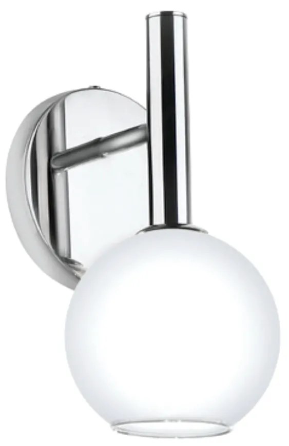 Arandela C/ Globo Ø12X13X23Cm Metal E Vidro 1 X G9 Globo Ø12Cm |Old Ar... (PRETO, FOSCO)