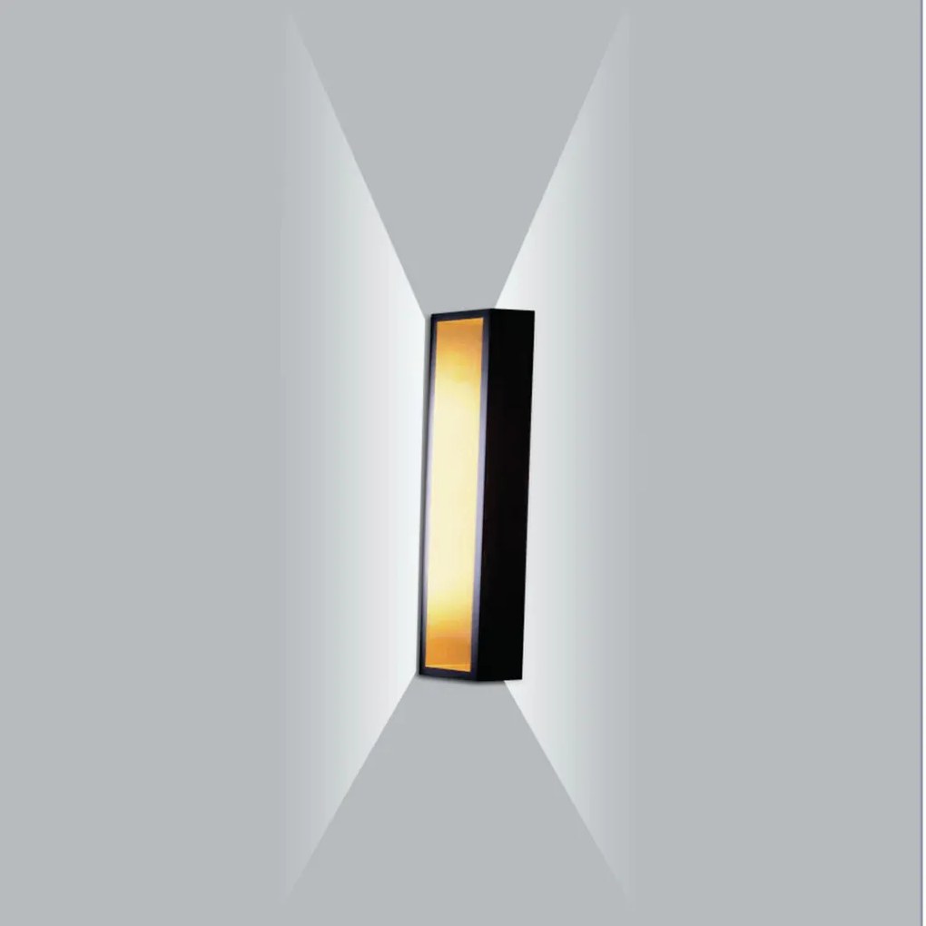 Arandela Puch Retangular Interna 3Xpci Led 5W 70X5X10Cm | Usina 5745/7... (AO-F - Azul Oceano Fosco, 220V)