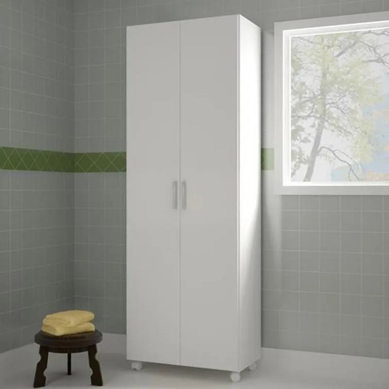 Armário 2 Portas área de Serviço Lavanderia BS 01 - Branco
