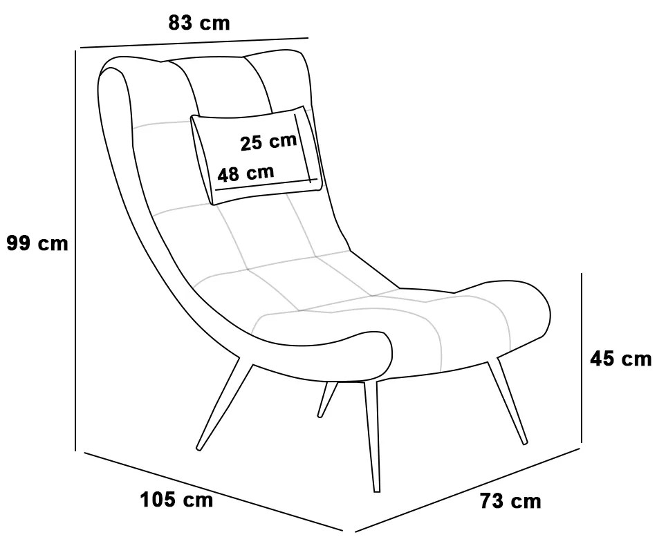 Kit 2 Poltronas Decorativas Sala de Estar Pés Palito Letty PU Branco G19 - Gran Belo