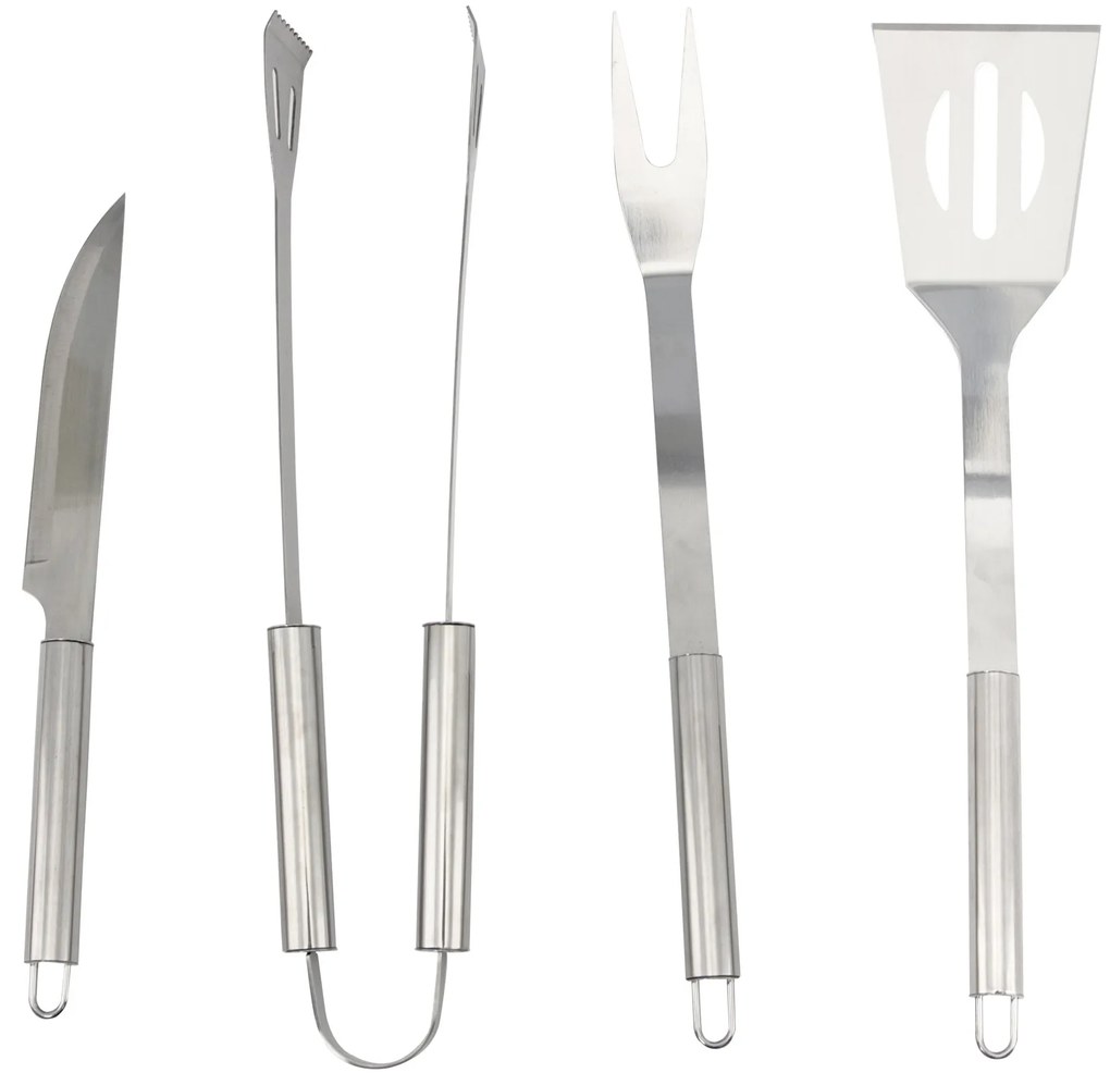 Jogo para Churrasco - Inox (4 peças)