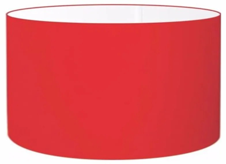 Cúpula abajur cilíndrica cp-8023 Ø50x21cm vermelho