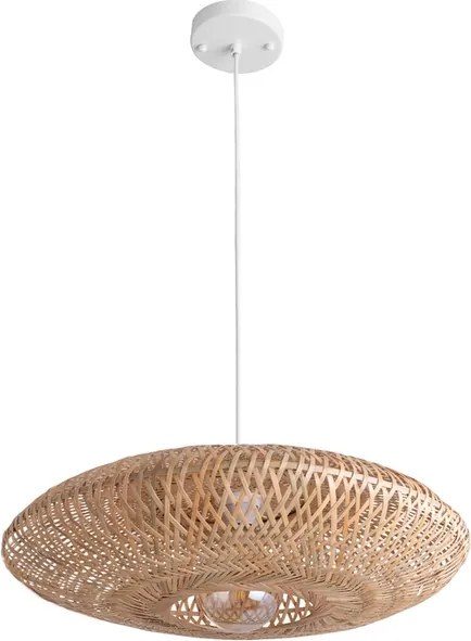Pendente Metal Bambu Natural Nat&amp;#xFA;