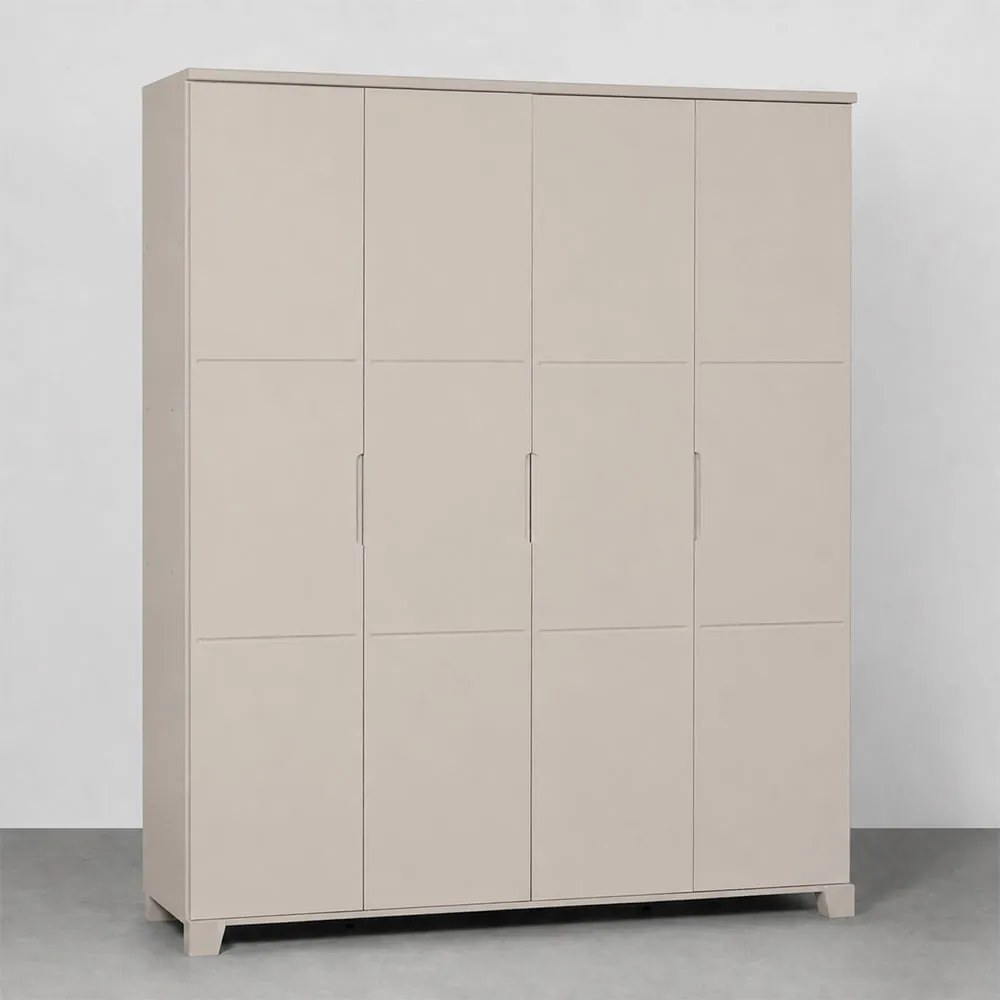 Guarda-Roupa Luna Max 4 Portas - Areia