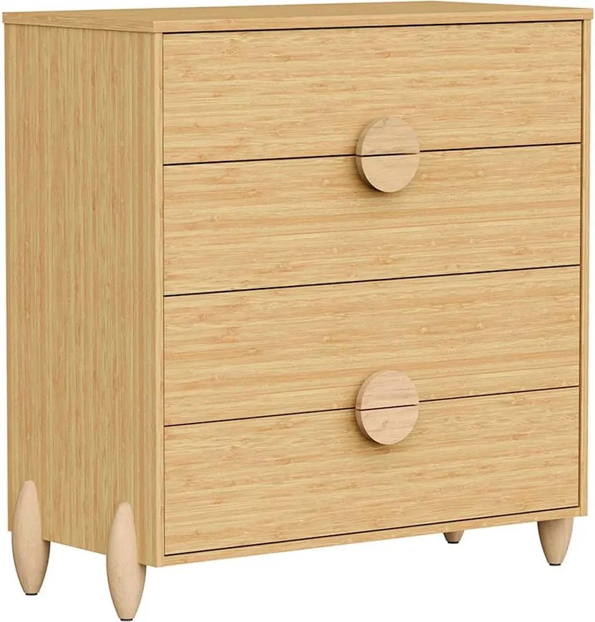 Cômoda Gracia 4 Gavetas - Naturale