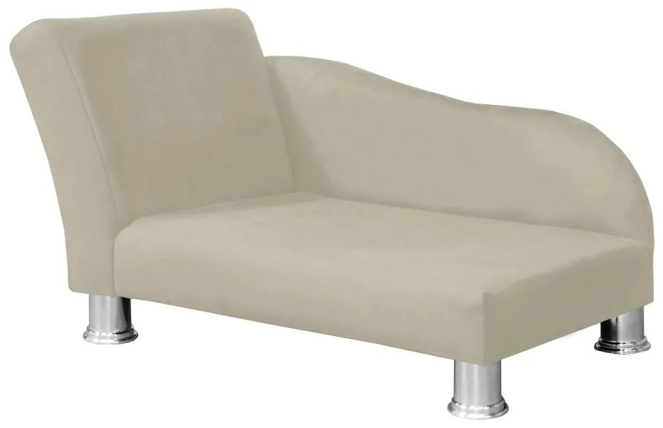 Divã Cama Pet Luxo para Cães E Gatos Elegante Confortável Suede Bege